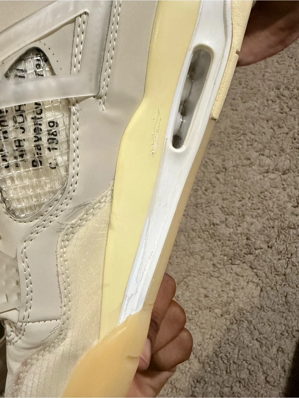 Jordan Men's Sneakers in Cream and Tan